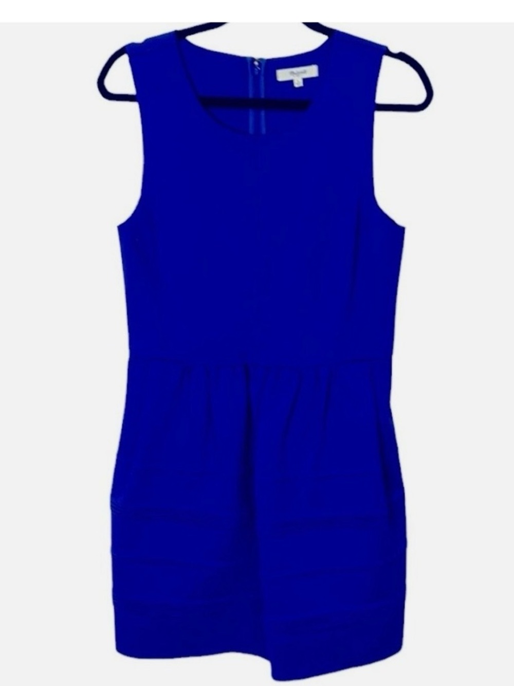 Madewell Royal Blue Sleeveless Dress with Pockets